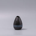 Black Wave Pinecone Vase 10cm Decorative Mini Floral Display