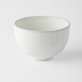 Premium Rice Bowl – White Snow Leaf Glaze 10.5cm