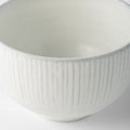 Premium Rice Bowl – White Snow Leaf Glaze 10.5cm
