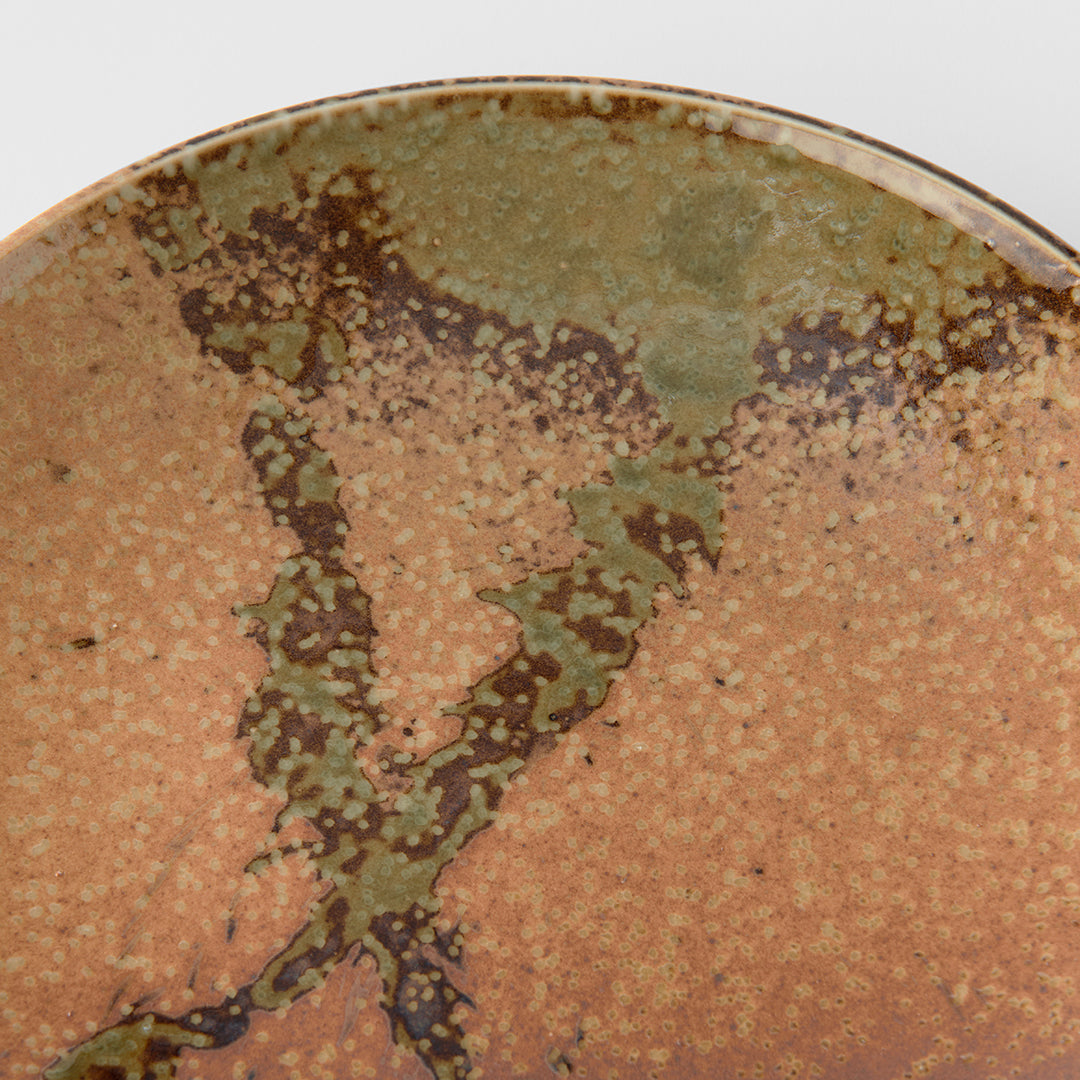 Premium 25.5cm Wabi Sabi Glaze Ceramic Dinner Plate Dishwasher Microwave Safe