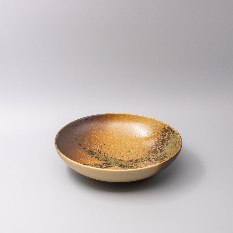 Premium Serving Bowl – Brown Wabi Sabi Glaze 29cm