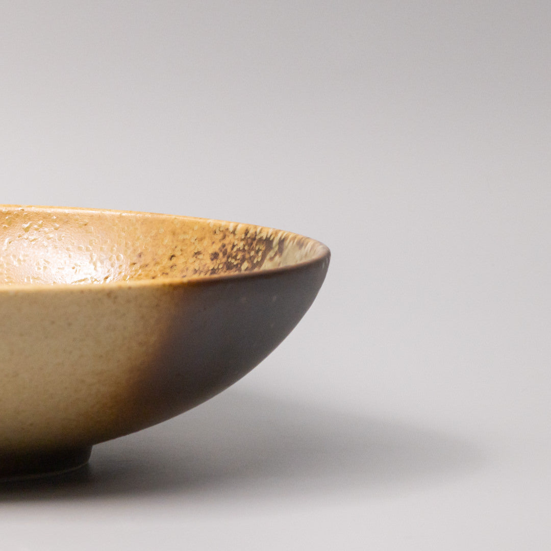 Premium Serving Bowl – Brown Wabi Sabi Glaze 29cm
