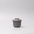 170ml Matt Black Stripe Glaze Chawanmushi Cup Japanese Steamed Egg Bowl
