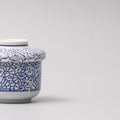 Premium 170ml Blue Paisley Glaze Chawanmushi Cup Japanese Ceramic Bowl