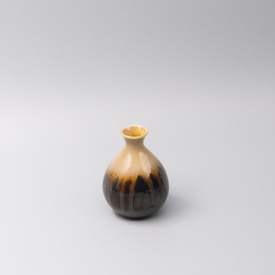 Premium 300ml Black Gloss Sunflower Drip Glaze Ceramic Sake Jug Dishwasher Microwave Safe