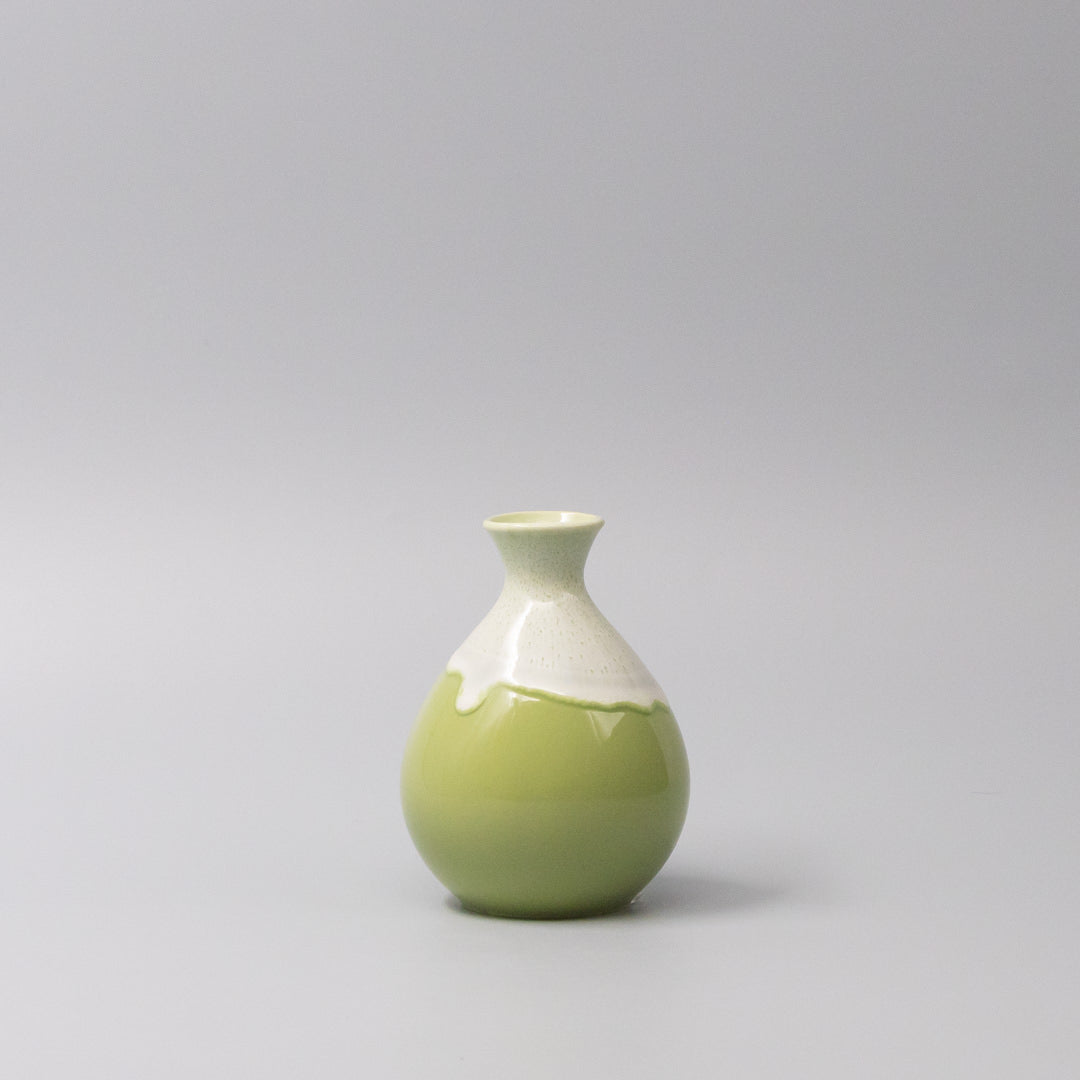 Premium 300ml Pistachio White Drip Ceramic Sake Jug Dishwasher Microwave Safe