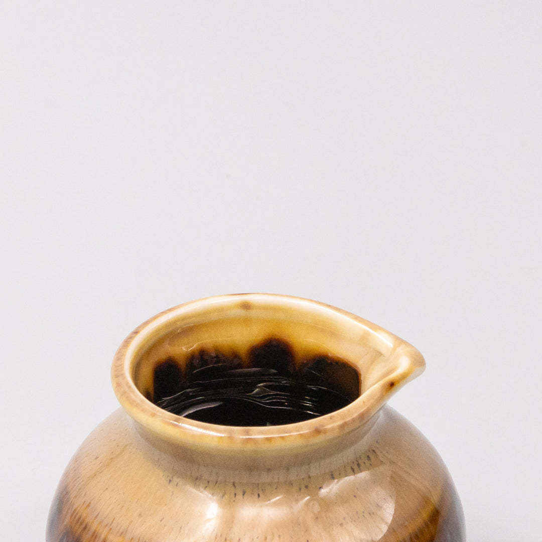 Premium Chestnut Gloss Sunflower Drip Glaze Pourer – 120ml
