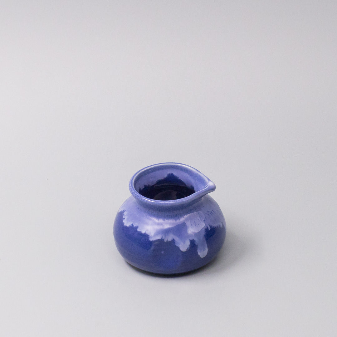 Premium Cornflower Blue & White Drip Pourer – 120ml Sauce Server