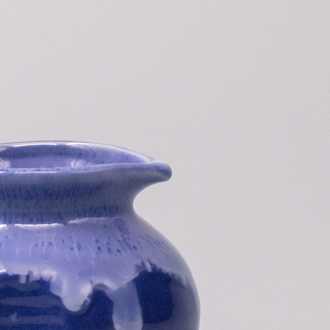 Premium Cornflower Blue & White Drip Pourer – 120ml Sauce Server