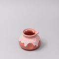 Premium Coral Pink White Drip Pourer 120ml Sauce Dressing Server
