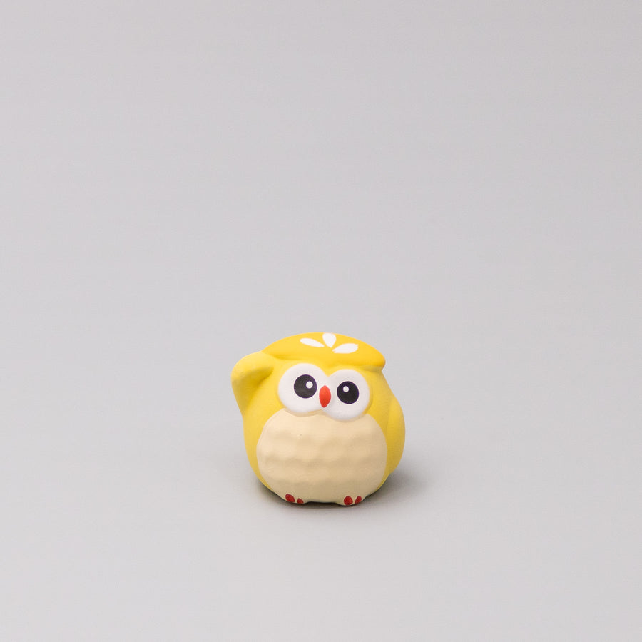Lucky Honey Owl Okimono Ornament Set of 15 Mini 4cm Decorations