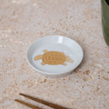 Premium 8.2cm Silhouette Tortoise Ceramic Sauce Dish Japanese Tableware
