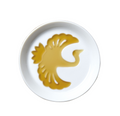 Premium 8.2cm Silhouette Crane Ceramic Sauce Dish Japanese Tableware