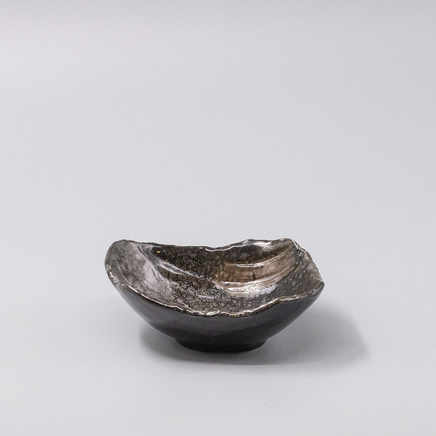 Premium Shiranami Glaze Tapas Bowl – Brown 15 x 12.5cm