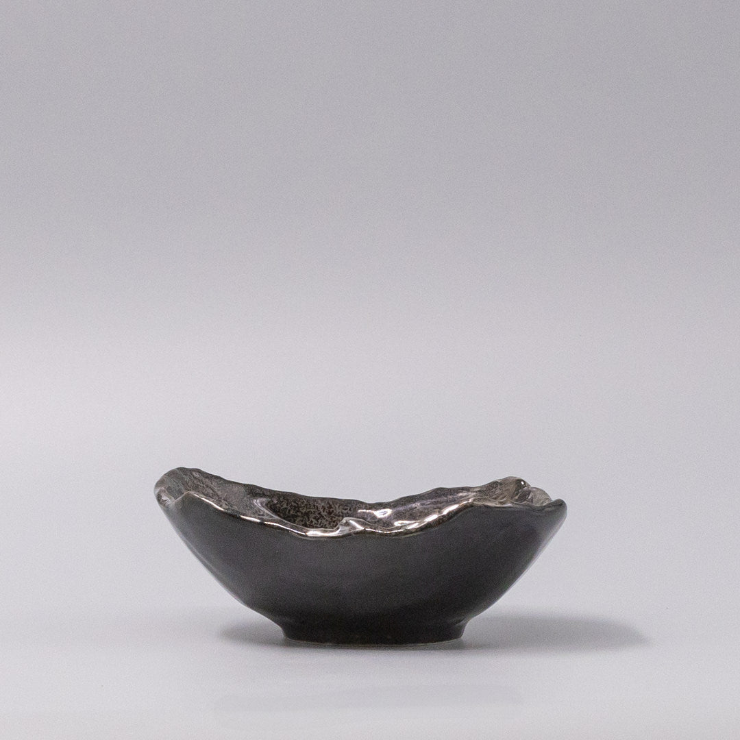 Premium Shiranami Glaze Tapas Bowl – Brown 15 x 12.5cm