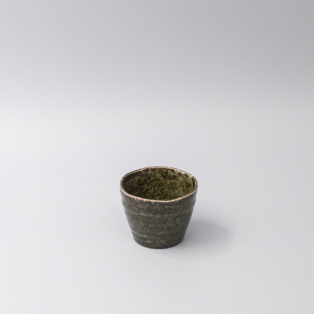 Sage Green Glaze Soba Cup 8.5cm Japanese Sauce Tea Cup Dishwasher Microwave Safe