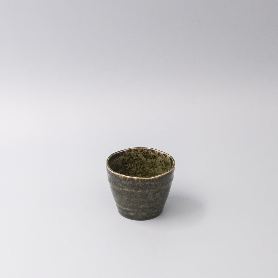 Sage Green Glaze Soba Cup 8.5cm Japanese Sauce Tea Cup Dishwasher Microwave Safe