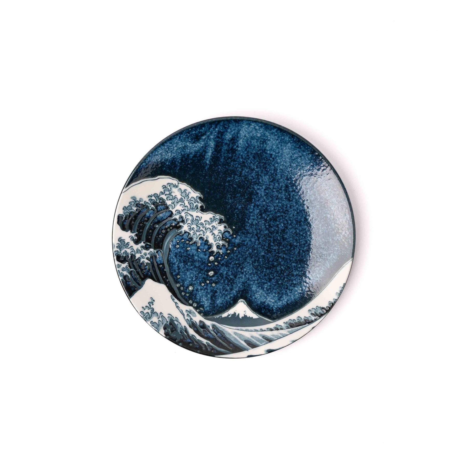 Premium Side Plate with Hokusai Great Wave Design - 20cm
