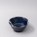 Premium Hokusai Great Wave Rice Bowl - Dark Blue, 15cm