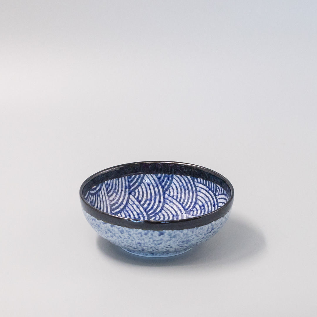 Premium Bowl with Blue Wave Design - 19cm