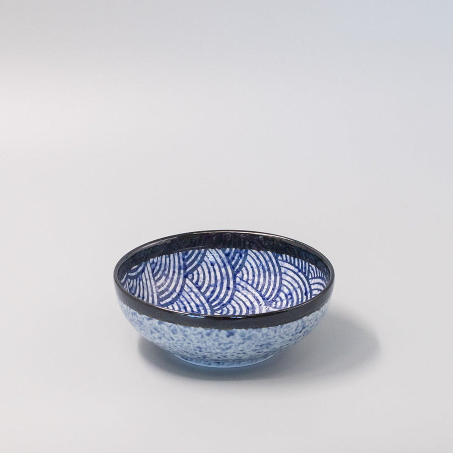 Premium Bowl with Blue Wave Design - 19cm