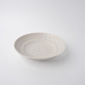 Premium 23cm White Star Glaze Flat Ceramic Pasta Bowl 500ml Dishwasher Microwave Safe