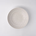 Premium 23cm White Star Glaze Flat Ceramic Pasta Bowl 500ml Dishwasher Microwave Safe