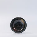 Premium Ceramic Gold Brush Bowl – Black Wabi Sabi Glaze 12cm