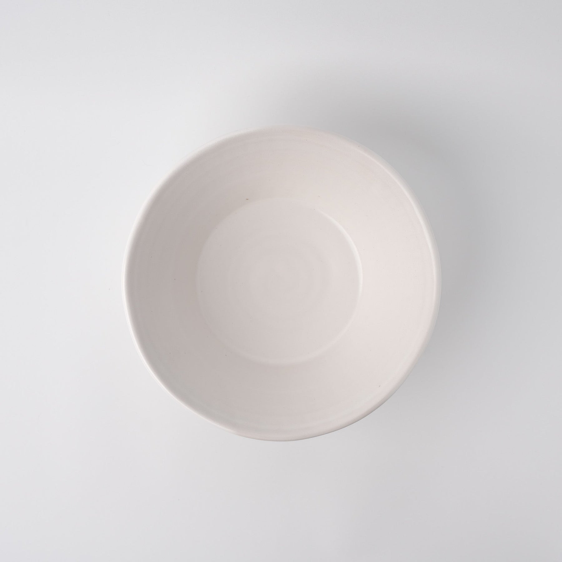 Premium Bowl – White Shinogi White Wash Glaze 21cm