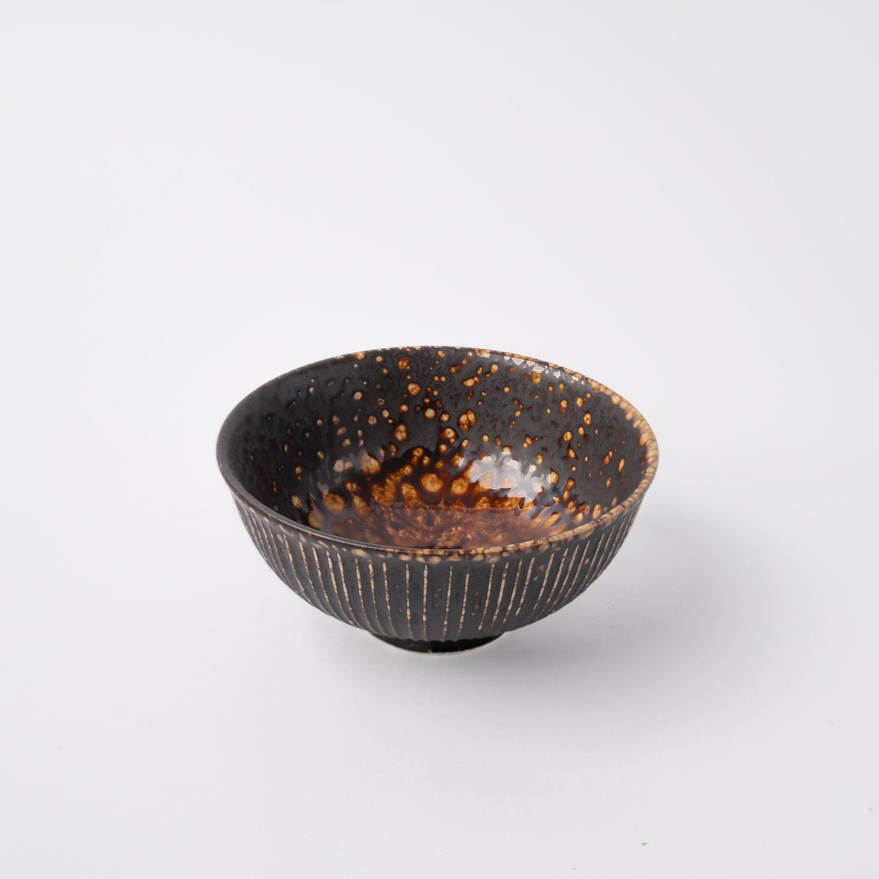 Premium 12cm Craft Rust Glaze Ceramic Open Bowl Food Safe Tableware
