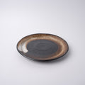 Premium Ceramic Plate – Black Brushstroke Finish 24cm