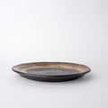 Premium Ceramic Plate – Black Brushstroke Finish 24cm
