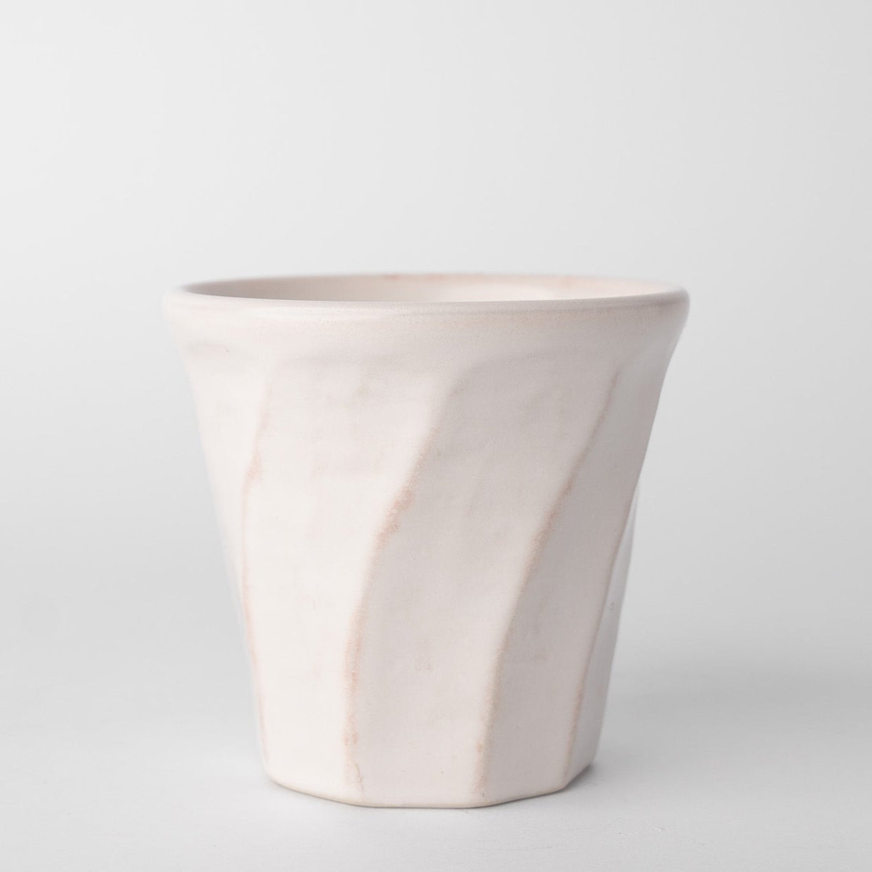 Premium Twist Mug – Blue & White Whitewash Glaze 9cm