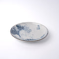 Premium Hokusai Great Wave Plate - Blue, 21.5cm