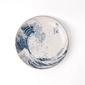 Premium Hokusai Great Wave Plate - Blue, 21.5cm