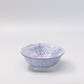 Premium Ramen Bowl – Dark Blue Chrysanthemum Design 21cm