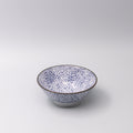 Premium Udon Bowl – Light Brown Chrysanthemum Design 17.5cm