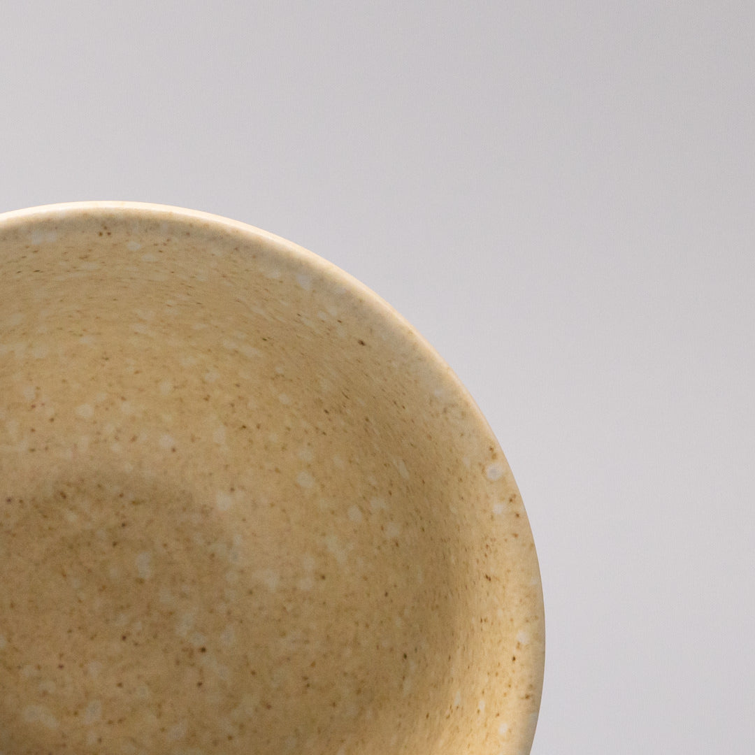 Premium Bowl – Beige Shinogi Oatmeal Glaze 15.5cm