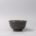 Shinogi Moss Black Glaze 18cm Bowl Dark Green Japanese Noodle Bowl