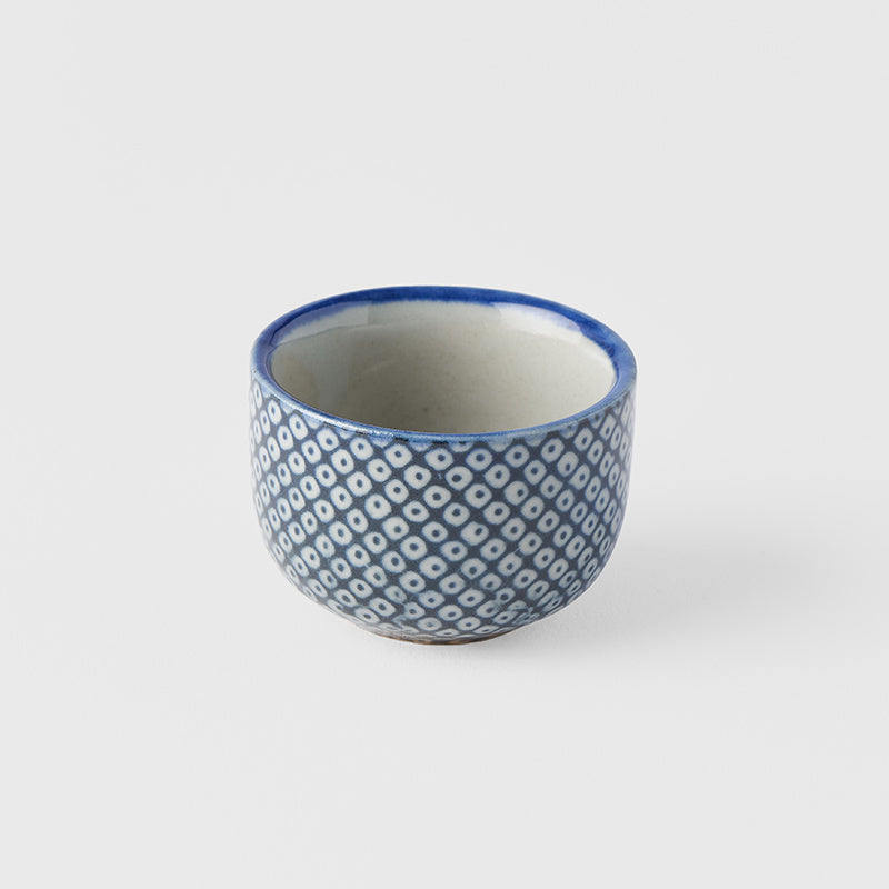 Premium Sake Cup – Blue Shibori Design 30ml