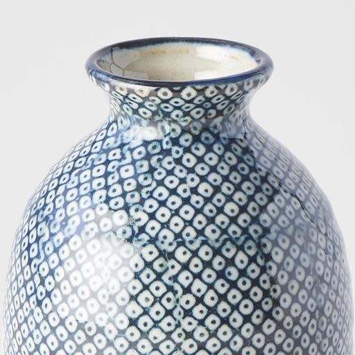 Premium Sake Jug – Blue Shibori Pattern 300ml