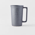 Premium Ceramic Mug with Handle – Silver Black Scroll Design 350ml
