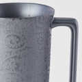 Premium Ceramic Mug with Handle – Silver Black Scroll Design 350ml