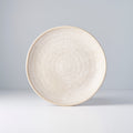 Premium 24cm White Fade Glaze Ceramic Dinner Plate Dishwasher Microwave Safe