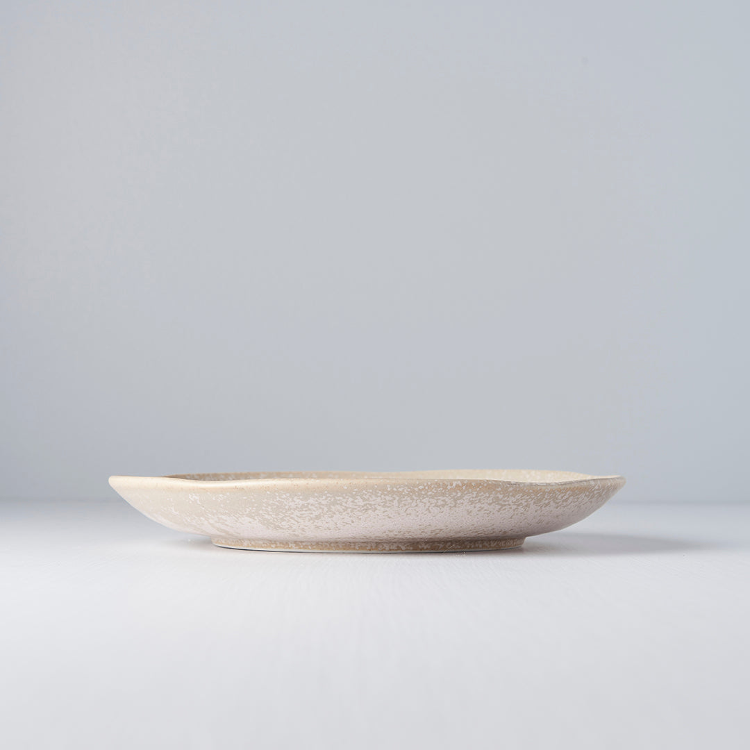 Premium 24cm White Fade Glaze Ceramic Dinner Plate Dishwasher Microwave Safe