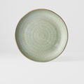 Premium 24cm Green Fade Glaze Ceramic Dinner Plate Dishwasher Microwave Safe