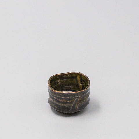 Sage Brown Glaze 60ml Ceramic Sake Cup Green Dishwasher Microwave Safe