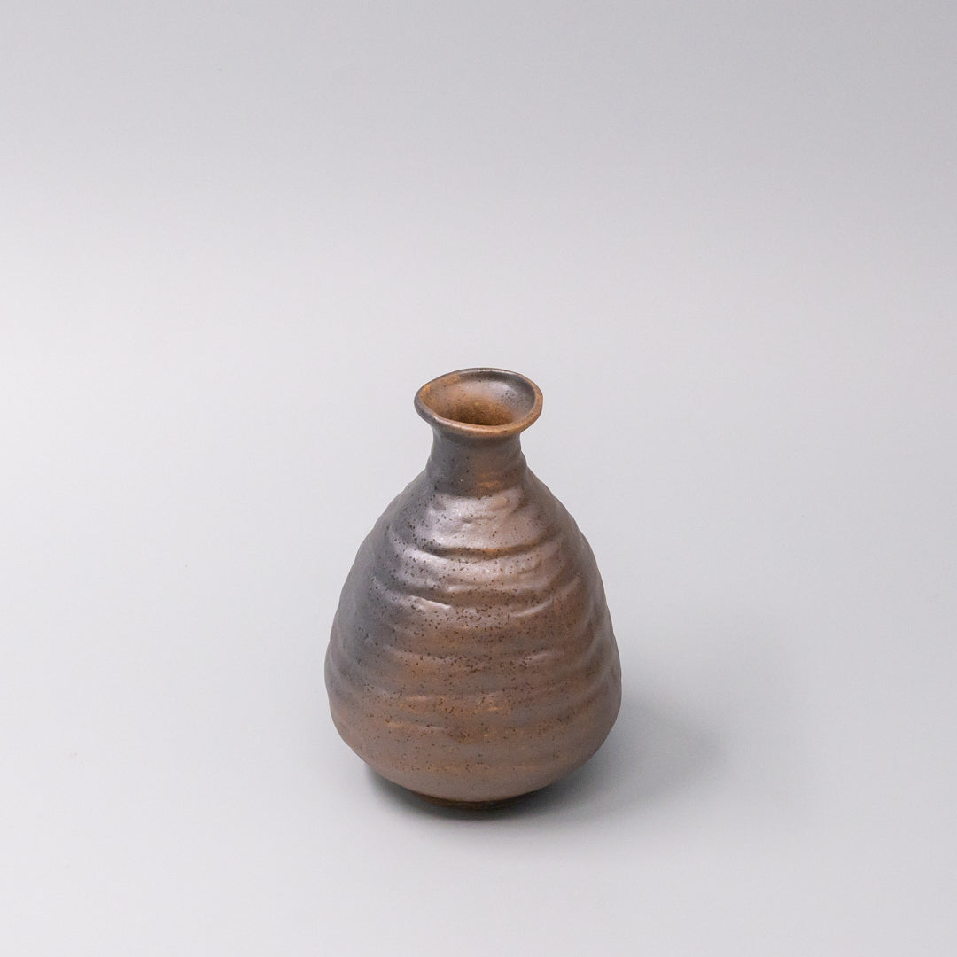 Ochre Glaze 350ml Ceramic Sake Jug Brown Japanese Pourer Dishwasher Microwave Safe