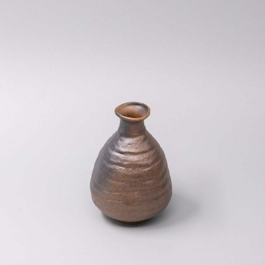 Ochre Glaze 350ml Ceramic Sake Jug Brown Japanese Pourer Dishwasher Microwave Safe