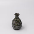 Premium 180ml Moss Black Glaze Ceramic Sake Jug Japanese Drinkware